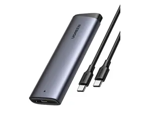 Obudowa zewnętrzna Ugreen m.2 SSD szara / USB 3.2 Gen 2 / USB-C / kabel 0,5 m