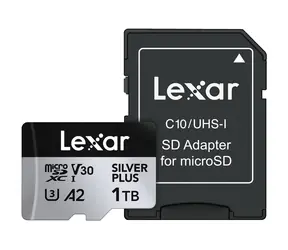 Lexar Professional SILVER PLUS microSDXC 1TB / odczyt: 205 MBps / zapis: 150 MBps / UHS-I / V30