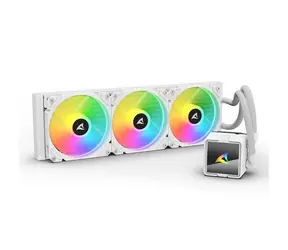 Sharkoon S60 ARGB biały / 3x 120 mm / 34,3 dB @ 2000 obr./min / 83,44 CFM / AMD + Intel