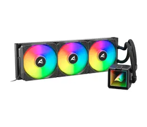 Sharkoon S100 ARGB Czarny / 3x 120 mm / 35 dB @ 2200 obr./min / 77,66 CFM / AMD + Intel