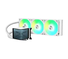 TRYX PANORAMA 360 ARGB biały / chłodzenie wodne procesora AIO / 3x 120 mm / 28,87 dB / AMD + Intel 