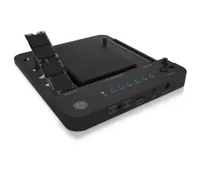 Icy Box IB-2915MSCL-C31 czarny / stacja klonująca i dokująca / dyski SSD/HDD M.2 NVME i SATA 2,5"/3,5"