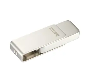 Pamięć flash USB HAMA Uni-C Rotate Pro srebrna / USB-C 3.1 / 256 GB / 90 MB/s