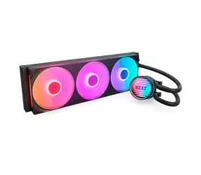 NZXT Kraken Core 360 RGB czarny / 3x 120 mm / łożysko dynamiczne płynne / 31,9 dB przy 2400 obr./min / 75,05 CFM / ARGB / AMD + Intel