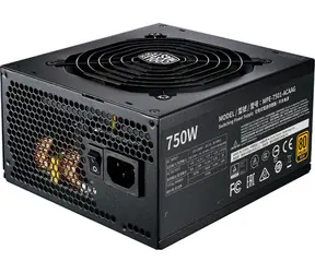 Rozpakowany - Cooler Master MWE GOLD 750 V2 / 80PLUS GOLD / W pełni modułowy / 120 mm / rozpakowany