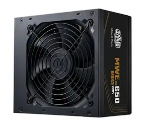 Cooler Master MWE Bronze 650 V3 230V (ATX 3.1) czarny / ATX / 650W / aktywny PFC / 120mm / 80 PLUS Bronze / niemodularny 