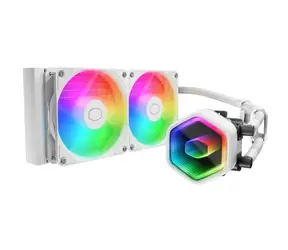 Cooler Master MasterLiquid 240 Core II ARGB biały / 2x 120 mm / łożysko karabinowe / 27,2 dB przy 1750 obr./min / 71,9 CFM / AMD + Inte