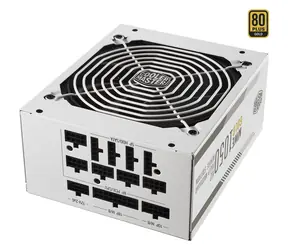 Cooler Master MWE 1050 V2 (ATX 3.1) biały / ATX / 1050W / aktywny PFC / 140mm / 80 PLUS Gold / modułowy