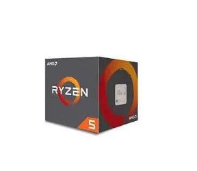 AMD RYZEN 5 3400G @ 3,7 GHz / Turbo 4,2 GHz / 4C8T / L1 384 kB L2 2 MB L3 4 MB / AM4 / 65 W 