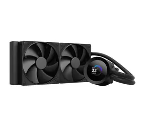 NZXT Kraken PLUS 240 czarny / 2x 120 mm / łożysko dynamiczne / 30 dB przy 2000 obr./min / 73,47 CFM / AMD + Intel
