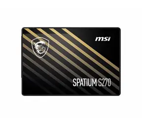 MSI Spatium S270 240 GB / 2,5" / SATA III / 3D NAND flash / R: 500 MB/s / W: 450 MB/s / MTBF: 1,5 MHz 