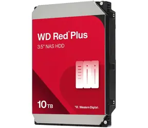 WD Red PLUS 10TB / HDD / 3,5" / SATA 6 Gb/s / 7200 obr./min / 512 MB pamięci podręcznej / 3 lata / do NAS