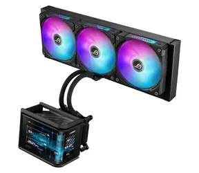 Asus ROG RYUO IV SLC 360 czarny / Zestaw chłodzenia wodnego procesora / 3 x 120 mm / maks. 39,6 dB / maks. 2650 obr./min / ARGB