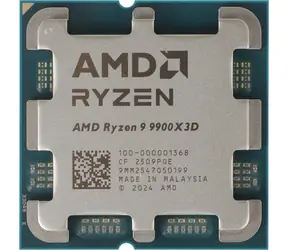 AMD RYZEN 9 9900X3D @ 4,4 GHz - TRAY / Turbo 5,5 GHz / 12C24T / L1 0,96 MB L2 12 MB L3 128 MB / AM5 / Zen 5 / 120 W