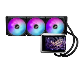 Asus ROG RYUO IV 360 ARGB czarny / Zestaw chłodzenia wodnego procesora / 3 x 120 mm / maks. 30,7 dB / maks. 2200 obr./min / ARGB