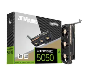 Zotac GAMING GeForce RTX 5050 Low Profile 8 GB / 2317-2572 GHz / 8192 MB GDDR6 / 128 bitów / 1x HDMI + 2x DP / 550 W (8)