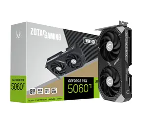Zotac GAMING GeForce RTX 5060 Ti Twin Edge 8 GB / 2407-2572 GHz / 8192 MB GDDR7 / 128 bitów / 1x HDMI + 3x DP / 600 W (8)