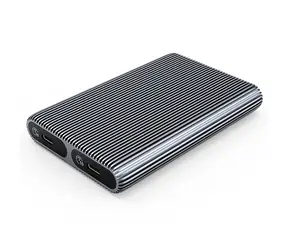 Orico AM2C3- 2N Podwójna zewnętrzna obudowa do dysków SSD M.2 NVMe szara / 10 GB/s / 2x USB-C / USB-C/USB-A - kabel USB-C 0,3 m