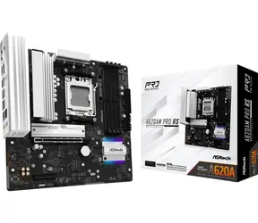 ASRock A620AM PRO RS / AMD A620A / 4xDDR5 / 2x SATA III / USB / GLAN / M.2 / sc. AM5/mATX