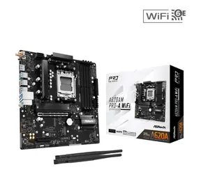 ASRock A620AM Pro-A WiFi / AMD A620A / 4xDDR5 / 2x SATA III / USB / GLAN / M.2 / sc. AM5/mATX