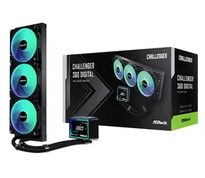 ASRock Challenger 360 Digital ARGB Czarny / 3x 120 mm / 31 dB @ 2100 obr./min / 62,6 CFM / AMD + Intel