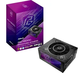 ASRock Phantom Gaming PG-1300G / ATX / 1300 W / 80 PLUS Gold / 135 mm / Modularny