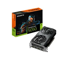 GIGABYTE GeForce RTX 5050 WINDFORCE OC 8 GB / 2587 MHz / 8 GB GDDR6 / 128-bit / 2x HDMI + 2x DP / 550 W (8)