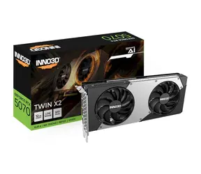 Inno3D GeForce RTX 5070 TWIN X2 / 2512 MHz / 12 GB GDDR7 / 192-bit / 1x HDMI + 3x DP / 650 W (8+8)