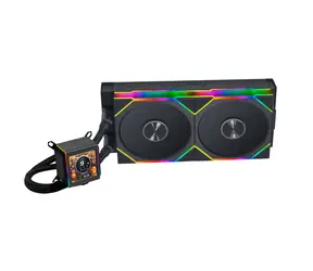 Lian Li GALAHAD II LCD 280 TL AIO czarny / 2x 140 mm / podświetlenie ARGB / 2300 obr./min / 32 dB / Intel + AMD