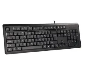 A4Tech KR-92 Czarny / Klawiatura przewodowa / CZ / USB / 1,5m
