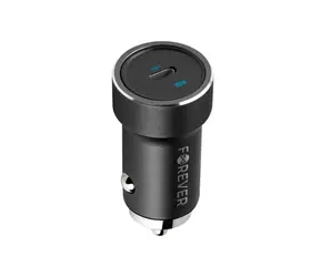 Ładowarka samochodowa Forever CC-06 USB-C czarna / 20W / 1x USB-C / do zapalniczki samochodowej