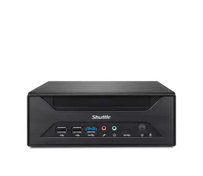 Shuttle XPC slim XH610 czarny / Bez CPU (LGA1700/ Intel Core 12. generacji) / 2xDDR4 / 3xSATA / 1x M.2 / 2xLAN / Bez OS
