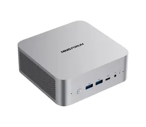 Minis Forum X1-255 barebone srebrny / AMD RYZEN 7 H255 3.8GHz / 2x DDR5 do 64GB / 2x slot SSD M.2 2280
