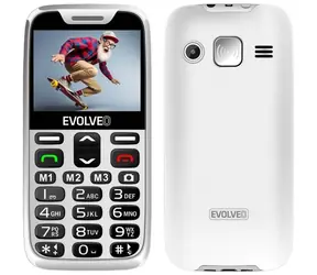 Evolveo EasyPhone XR + stojak biały / 2,3" / 0,3 MP / SOS / microSDHC