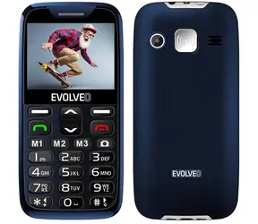 Evolveo EasyPhone XR + podstawka niebieski / 2,3" / 0,3MP / SOS / microSDHC