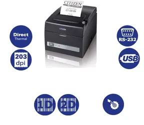 Citizen CT-S310II / kasa fiskalna / 80mm / drukarka termiczna / 203dpi / USB / RS-232 / obcinarka / czarna
