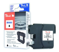Alternatywne tonery Peach LC-1100XL i LC-980XL do Brother / DCP-385C, DCP-395CN / 13 ml / Czarny