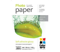 Papier fotograficzny samoprzylepny Colorway A4 (błyszczący) - 135g/m2 50 szt.