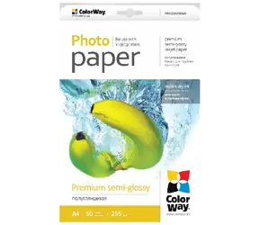 Papier fotograficzny Colorway / Półbłyszczący / A4 / 255g/m2 / 50 arkuszy / wyprzedaż
