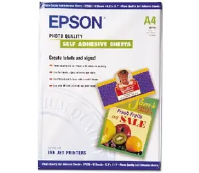 Papier do drukarek atramentowych Epson Photo Quality / A4 / samoprzylepny / 10 arkuszy