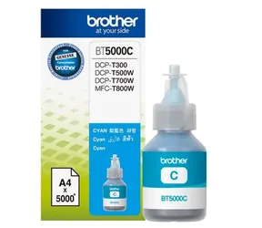 Tusz oryginalny Brother BT-5000C / DCP-T300 / DCP-T500W / DCP-T700W / 5000 stron / niebieski
