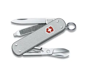 VICTORINOX CLASSIC ALOX srebrny / Scyzoryk / Stal / Liczba funkcji 5 / Długość 58 mm