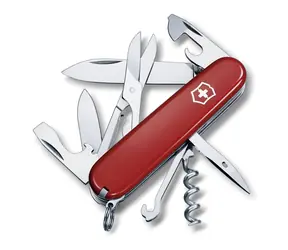 VICTORINOX CLIMBER czerwony / Scyzoryk / Stal / Liczba funkcji 14 / Długość 91 mm