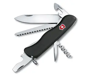 VICTORINOX FORESTER czarny / Scyzoryk / Stal / Liczba funkcji 12 / Długość 111 mm