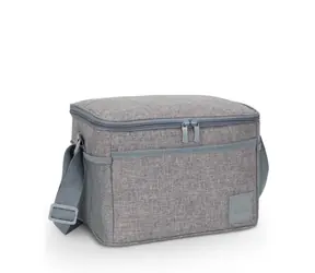 Torba termoizolacyjna Riva Case 5712 11 L szara / torba termoizolacyjna / składana / 3 kieszenie zewnętrzne / odpowiednia na puszki 500 ml 