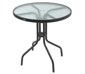 Cattara TERST 70cm / Okrągły stół ogrodowy / szkło hartowane