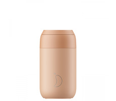 Kubek do kawy CHILLY&#39;S Series 2 340 ml Peach pomarańczowy / Kubek termiczny / Stal nierdzewna