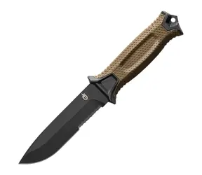 GERBER Strongarm SE (ostrze łączone) czarno-brązowy / Nóż Bushcraft / ostrze 12,5 cm