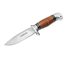 Boker Magnum Leatherneck Hunter srebrno-brązowy / nóż Bushcraft / ostrze 11,2 cm 