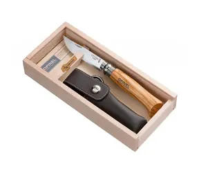 Scyzoryk składany Opinel 8 8,5 cm pudełko upominkowe / etui / ostrze ze stali nierdzewnej / drewniana rączka